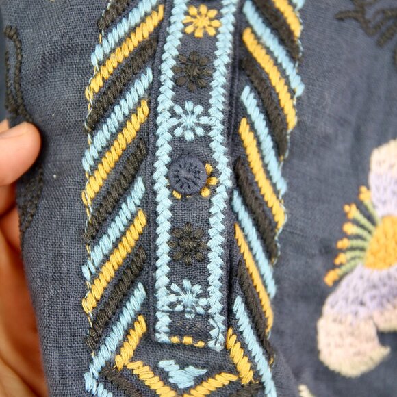 Johnny Was Linen Shirt - Picture 6 of 16